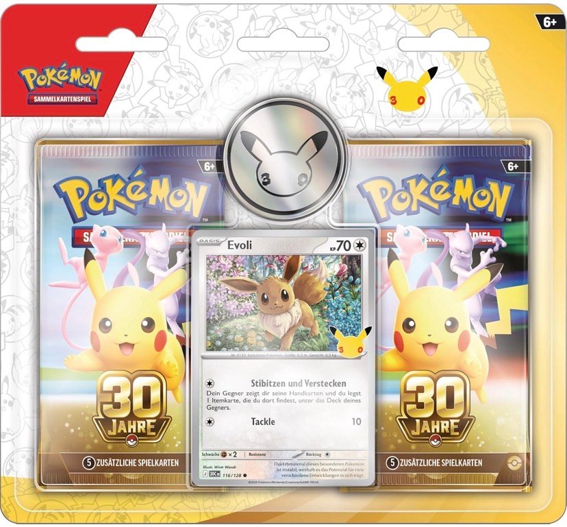 Pokémon Sammelkartenspiel 2er-Pack-Blister 30 Jahre