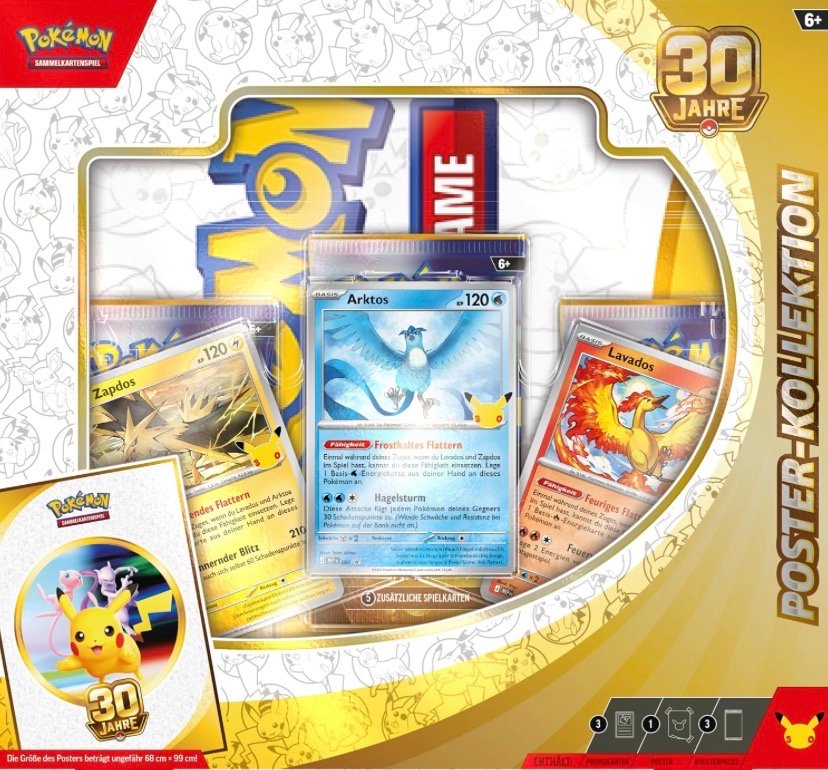 Pokémon Sammelkartenspiel Poster-Kollektion 30 Jahre
